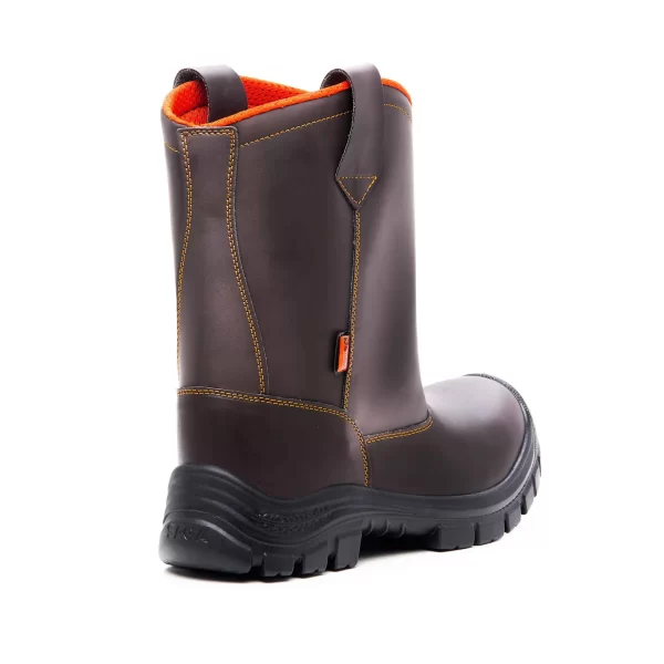 3043 Bota Media Caña Piel Vaqueta - Imagen 2