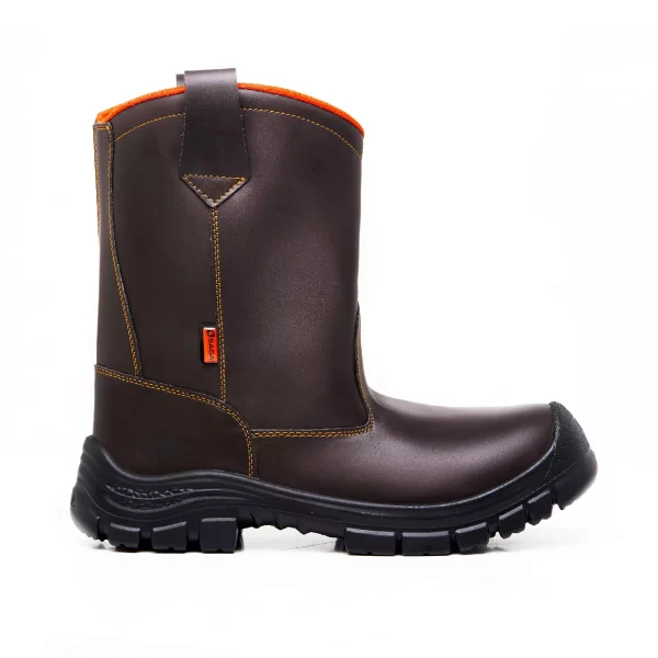 3043 Bota Media Caña Piel Vaqueta - Imagen 3