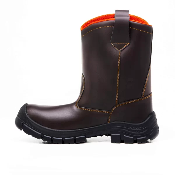 3043 Bota Media Caña Piel Vaqueta - Imagen 4