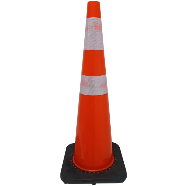CONO 36" NARANJA C/DOBL CINTA REFLECTIVA