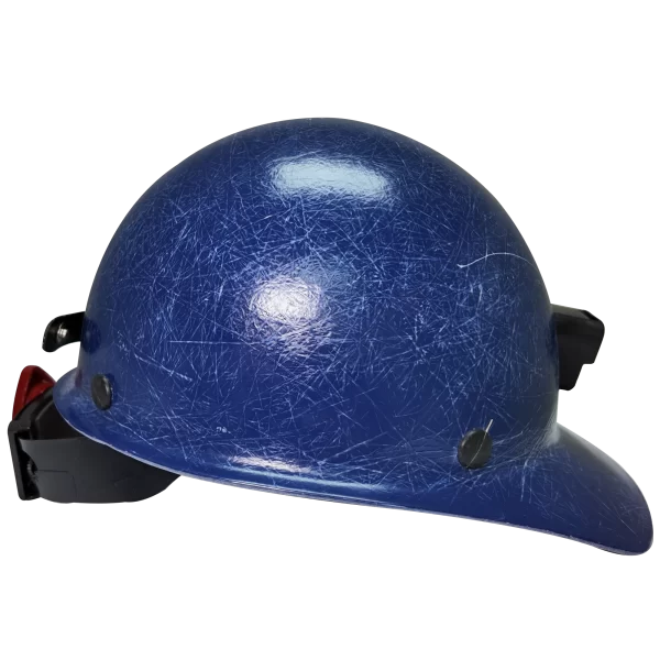 CASCO FIBRA DE VIDRIO ESTILO MINERO AZUL - Imagen 2