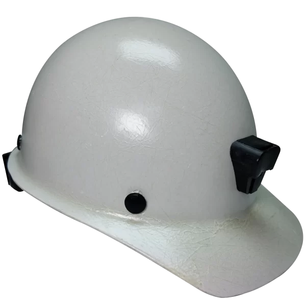 CASCO FIBRA DE VIDRIO ESTILO MINERO BLANCO