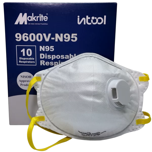 MASC. MAKRITE 9600V-N95 C/VALVULA                             (CAJA DE 10 UND) FACTURAR POR UNIDAD
