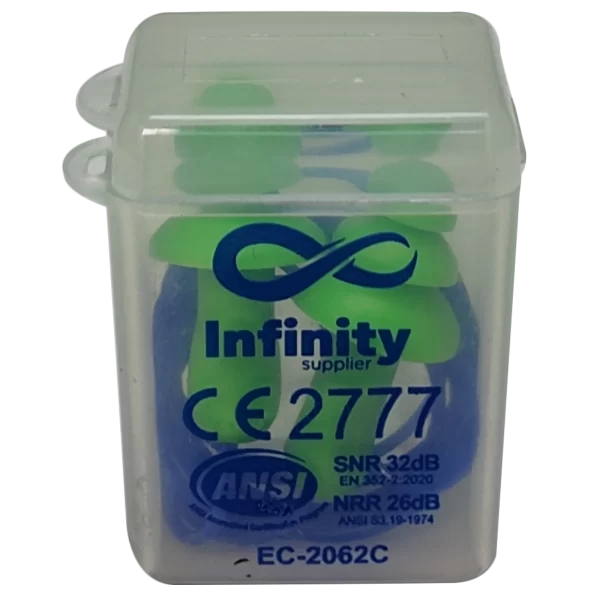 PROTECTOR AUDITIVO C/CORDON Y ESTUCHE INFINITY